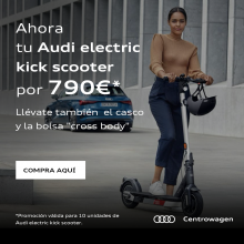 Pack Audi electric kick scooter + Casco + Bolsa